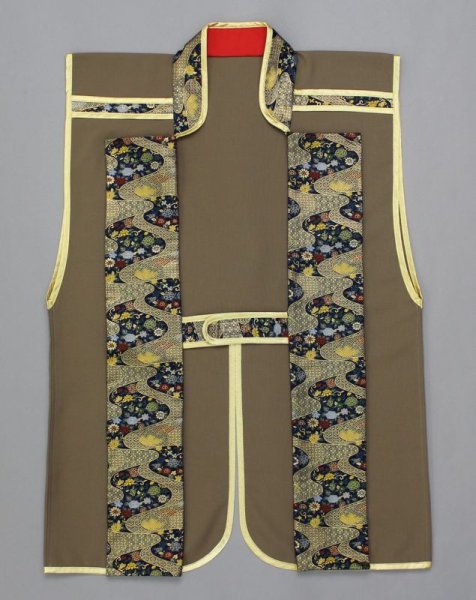 画像1: 陣羽織【老緑茶】 (1)