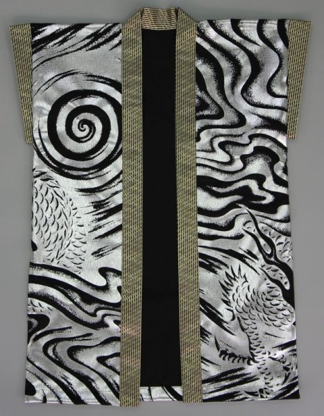 画像4: 和太鼓袖無法被【雲龍】豪華な龍の法被 (4)