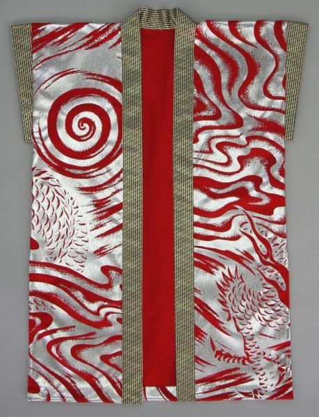 画像4: 和太鼓袖無法被【雲龍】豪華な龍の法被 (4)