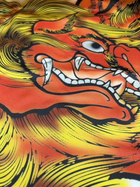 画像3: ヨサコイロングハッピ 豪華な獅子 (3)