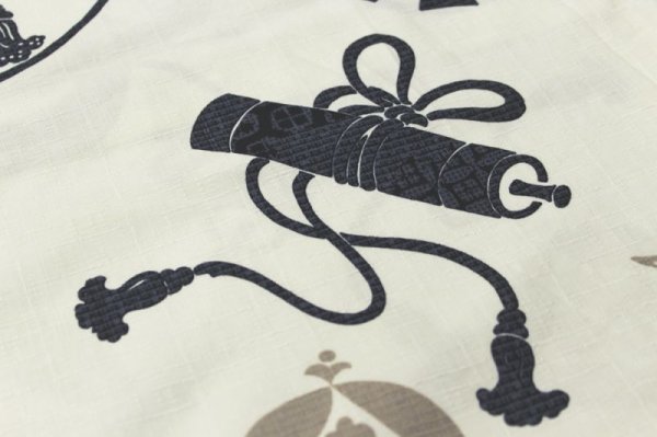 画像3: 鯉口シャツ　生成りに宝づくし (3)