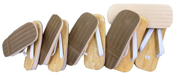 画像1: 草履白鼻緒（旅館、祭り、盆踊りに最適） (1)