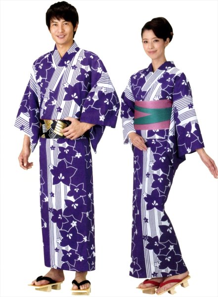 画像1: 日本の歳時記の邦楽浴衣　日舞、盆踊り、稽古、お祭りに最適なゆかたです。 (1)