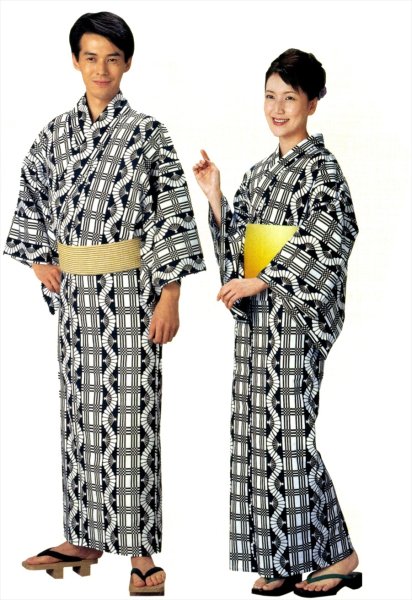 画像1: 日本の歳時記の邦楽浴衣　日舞、盆踊り、稽古、お祭りに最適なゆかたです。 (1)