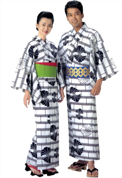 画像1: 日本の歳時記の邦楽浴衣　日舞、盆踊り、稽古、お祭りに最適なゆかたです。 (1)