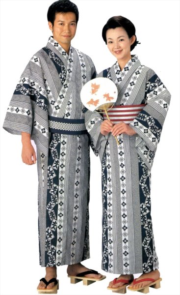 画像1: 日本の歳時記の邦楽浴衣　日舞、盆踊り、稽古、お祭りに最適なゆかたです。 (1)